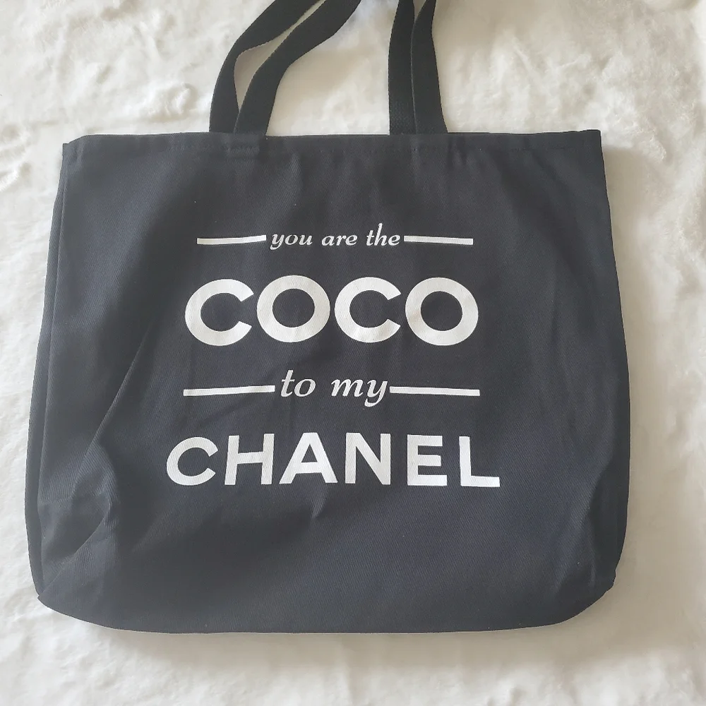#091-NEW! YOU ARE THE CoCo TO MY... TOTE FABULOUS, CHIC, SEXY COTTON TOTE BAG - Picture 11 of 14